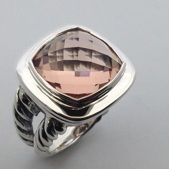 David Yurman Alibion Ring with Morganite - Picture 3 of 8